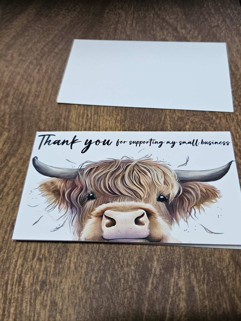 Highland Cow Thank You cards